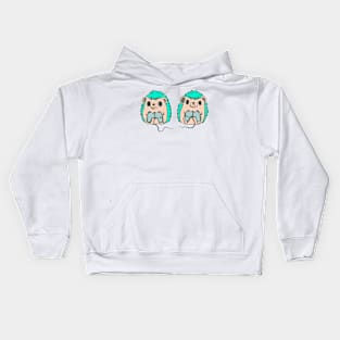 Gaming hedgehogs Kids Hoodie